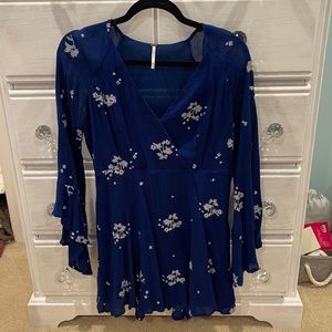 Free people elegant navy blue dress
